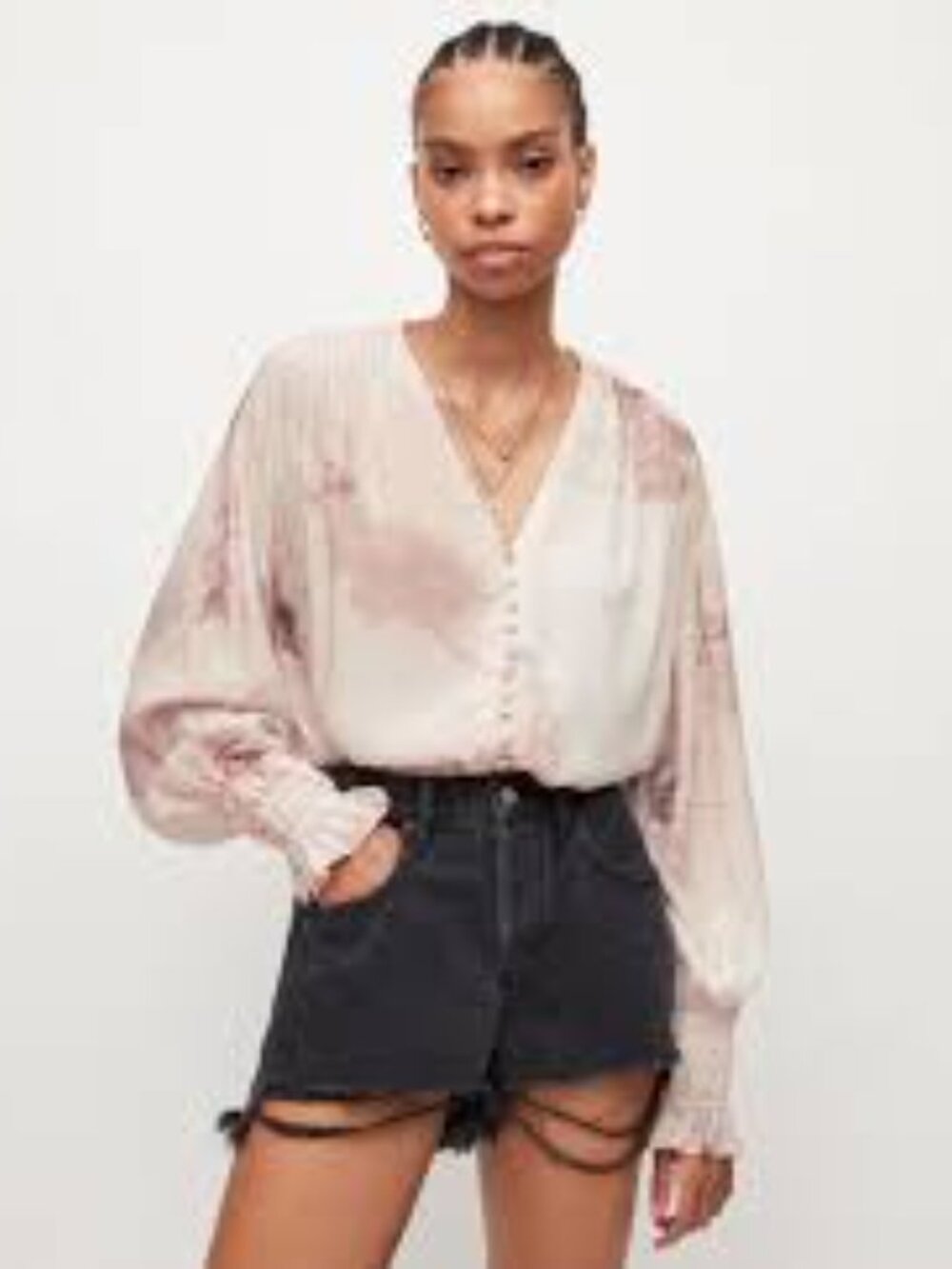 All Saints Stella Ume Top Petal Pink
